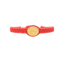 Cargar imagen en el visor de la galería, Pulsera Para Bebe Roja con San Benito