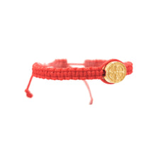 Cargar imagen en el visor de la galería, Pulsera Para Bebe Roja con San Benito