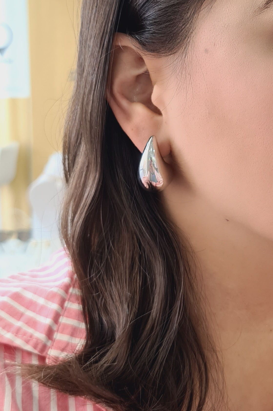 Aretes Iconic Drop Silver