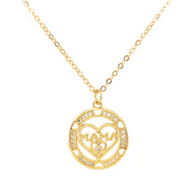Cargar imagen en el visor de la galería, Collar Mama Circular Zirconia
