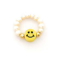 Cargar imagen en el visor de la galería, Anillo Happy Face Perla
