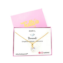 Cargar imagen en el visor de la galería, Collar Piedra del mes de Abril
