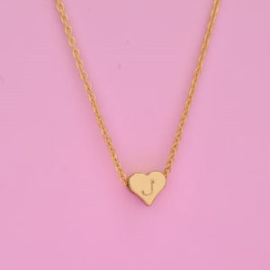 Collar Corazón Mini Personalizable con Inicial