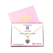 Cargar imagen en el visor de la galería, Collar Piedra del mes de Febrero
