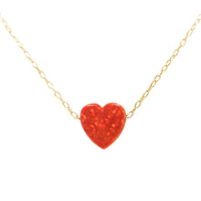 Cargar imagen en el visor de la galería, Collar Corazón Ópalo
