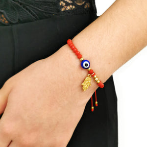 Pulsera Good Vibes Only Red