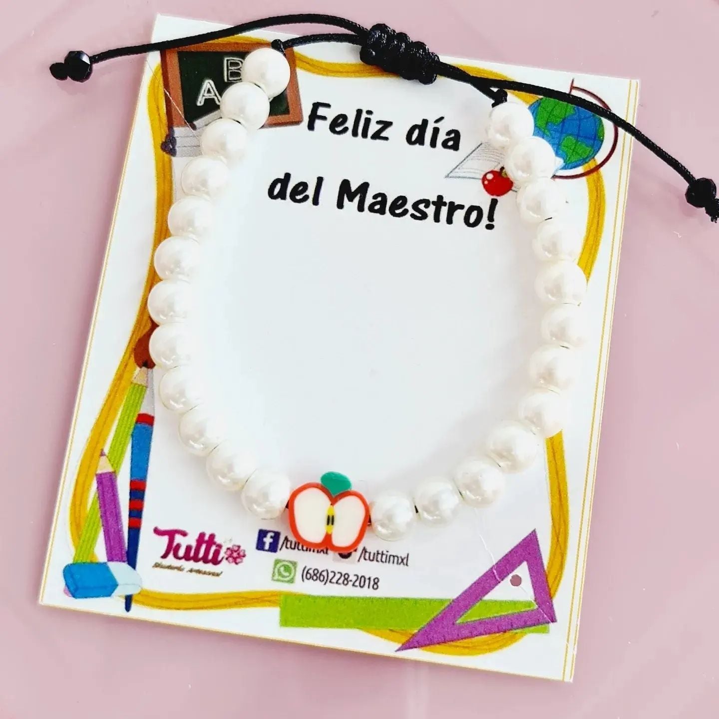 Pulsera Detalle Maestra/Manzana